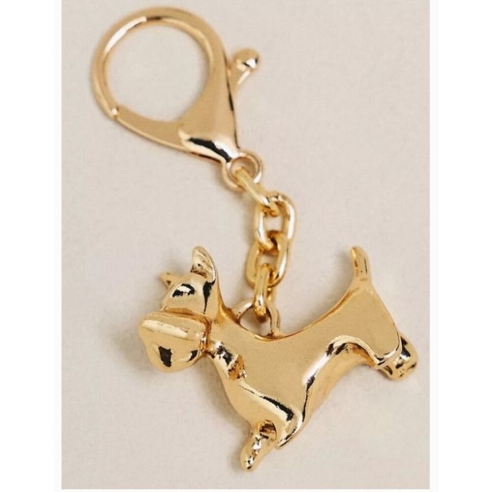 Anthropologie Dog Bag Charm Keychain NWT